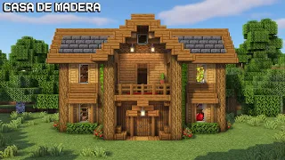 Minecraft: Casa de Madera para Survival | Minecraft house tutorial