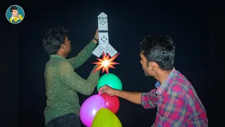 Rocket Crackers Vs Balloon | Experiment Video 2021 |  FRUIT DS