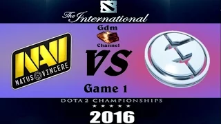 Na'Vi vs EG, 1 игра, The International 2016  | 03.08.2016 [RU]