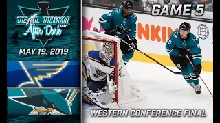 San Jose Sharks vs. St Louis Blues GAME 5 - Teal Town After Dark (Postgame) - 5/19/2019