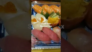 sushi box / sashimi box  #sashimi #japanesefood #shorts