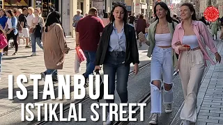 Center Of Istanbul 2023 Istiklal Street-Taksim Square Walking Tour🚶‍♀️ | 4K 60fps