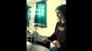 Drumming Progress 0 to 6 months #drums #schlagzeug #femaledrummer