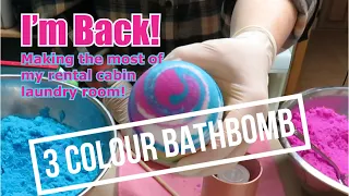 Making 3 colour bath bombs, working with water soluble dye - Swirl bath bombs