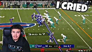Miami Dolphins Fan CRIES Reacting To Dolphins Vs Bills 2022 Wild Card Game Highlights...