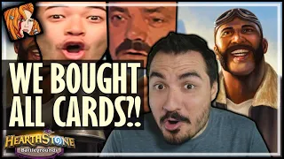 WE BOUGHT ALL OF BOBS CARDS?! - Hearthstone Battlegrounds
