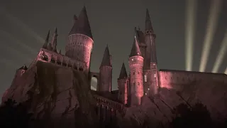 "Nighttime Lights at Hogwarts Castle" Harry Potter Projection Show Universal Studios Beijing 北京环球影城