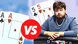 Wild GAMBLER vs. Pocket Aces for $20,000 & More High Stakes POTS!