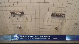 Makakilo and Sandy Beach park bathrooms damaged by vandals