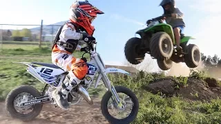 TURNING YOUR BACKYARD INTO A DIRT BIKE AND ATV TRACK | MX VS ATV IN REAL LIFE