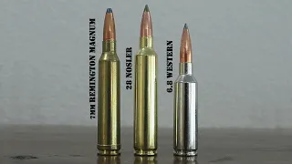 6 8 Western vs 7mm Rem Mag vs 28 Nosler Review And Comparison