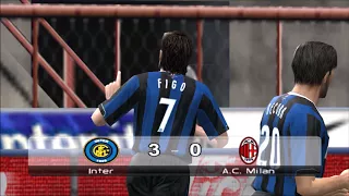 PES 6 - Luis Figo Free Kick Goal - Inter vs. AC Milan (PES 6 FLS Season 2006/2007 patch)