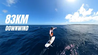 83km downwind foil w Zane Westwood & Jeremy Wilmotte