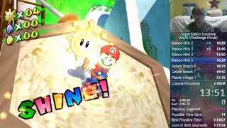 Super Mario Sunshine - Any% Speedrun - 1:17:09 - Jcool114