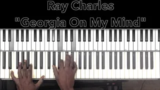 Ray Charles "Georgia On My Mind" Piano Tutorial