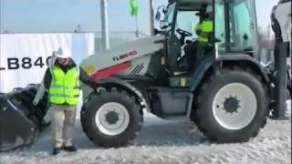 погрузчик - экскаватор terex.flv