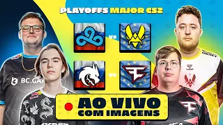 AO VIVO E COM IMAGENS PGL CS2 Major Copenhagen 2024 PLAYOFFS - VITALITY VS CLOUD9 E FAZE VS SPIRIT