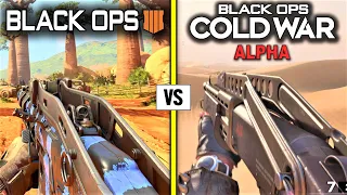 Call of Duty BLACK OPS 4 vs BLACK OPS COLD WAR (ALPHA) — Weapons Comparison