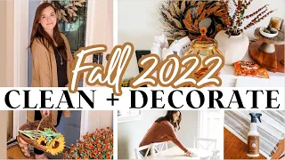 ✨2022 FALL CLEAN + DECORATE WITH ME 🍂🏡NEW Autumn Decor Ideas | Simple Cozy Minimalist | DECLUTTER