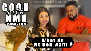 WHAT DO WOMEN WANT 🤨? (COOK WITH NMA): NOSAREXFAMTV #nosarexfamtv #nosarex #nmaskitchen #food