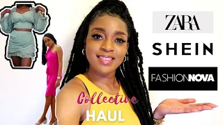 Spring/summer collective haul|| Shein, Zara and Fashion nova
