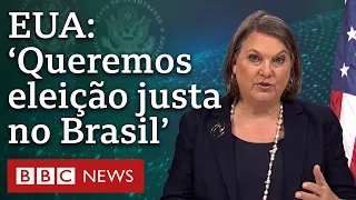 Subsecretária diz que EUA querem eleição livre e justa no Brasil