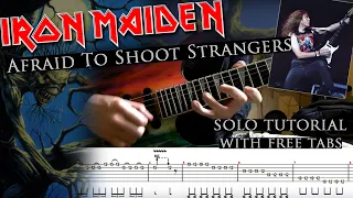 Iron Maiden - Afraid To Shoot Strangers Janick Gers's solo lesson (with tabs and backing tracks)