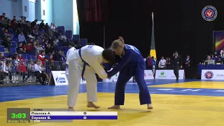 70+kg Павлова А Сараева В 11 11 2018 Т3 Первенство России среди юношей и девушек до 18 лет, ТЮМЕНЬ