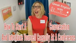 How to start a conversation and introduce yourself at conferences - Business English lessons