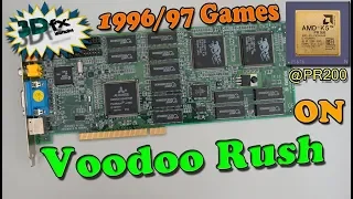 AMD K5-PR200 133 MHz - 3dfx Voodoo Rush running Games from 1996/1997!