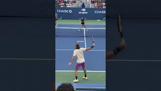 Tsitsipas and Kokkinakis Tennis Practice 🎾💥 (Court-Level Angle) #Shorts #Tsitsipas