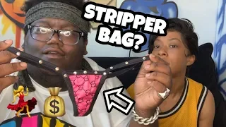 WHATS IN MY GIRLFRIEND STRIPPER BAG??? *BAD IDEA*