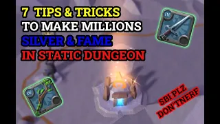 Become Rich With These 7 Tricks & Tips For Static Dungeon !!! // Guide Albion Online
