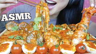 ASMR KING CRAB MUSHROOM FEAST (SOFT CRUNCHY EATING SOUNDS) NO TALKING | SAS-ASMR