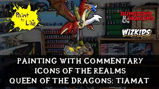 How to re-paint an Icon's of the Realms Dragon Queen: Tiamat of D&D – with step by step commentary.