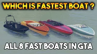 GTA 5 ONLINE : WHICH IS FASTEST BOAT ? (JETMAX, SPEEDER, SQUALO, TROPIC, SEASHARK, DINGHY AND MORE )