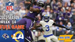 Los Angeles Rams vs Baltimore Ravens  FULL GAME 4th-QTR Week 14 (12/10/23) | NFL Highlights Today