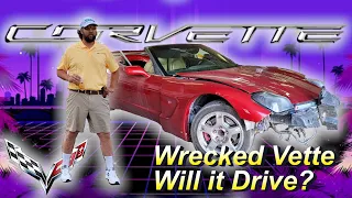 I bought a Wrecked Auction Corvette - Will it RUN AND DRIVE?