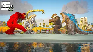 Godzilla x Kong vs Mechagodzilla x ScarKing - GTA 5 Mods