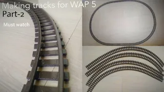 How to make train track for Wap 5 in HO scale (Part 2)