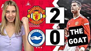 Cristiano Ronaldo World Class🤩| Man United 2-0 Brighton Fan Match Reaction