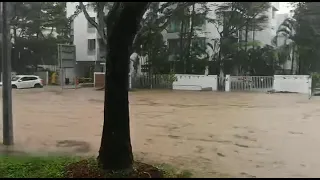 BUKIT TIMAH Flash Floods Storm Canal Overflooded 24 August 2021