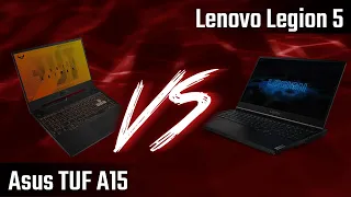 Lenovo Legion 5 vs Asus TUF A15 - Gaming Laptops Specs Comparison