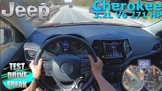 2020 Jeep Cherokee 3.2 V6 Limited 4WD 271 HP TOP SPEED AUTOBAHN DRIVE POV