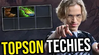 How Topson destroy enemy with this build - Techies 14mins E-Blade!!