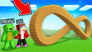 JJ and Mikey Found The ENDLESS DOOR in Minecraft Maizen!