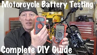 How to Test Motorcycle Battery & Charging System-Multimeter or Voltmeter | DIY