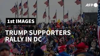 Hardline Trump supporters rally outside the White House | AFP