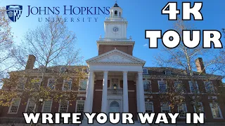 Johns Hopkins University Tour [4K] + Essay Tips #johnshopkins  #collegetour #essay