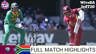 West Indies vs South Africa 3rd T20 Full Highlights 2024 | WI vs SA 2024 | WI vs SA Highlights 2024